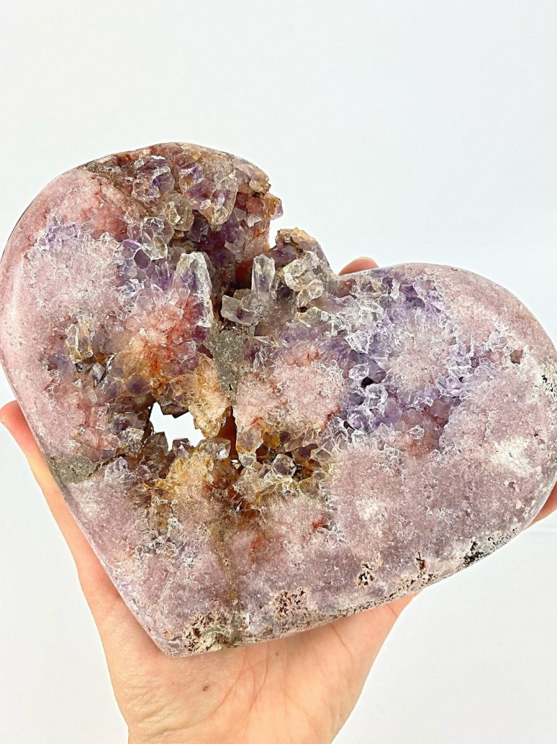 Pink Amethyst Heart 1077g