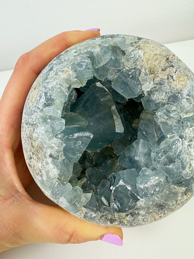 2.261g Beautiful Celestite Sphere from Madagascar